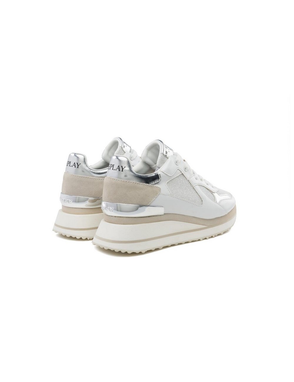 WOMEN'S SNEAKERS REPLAY LUCILLE GLAM WHITE