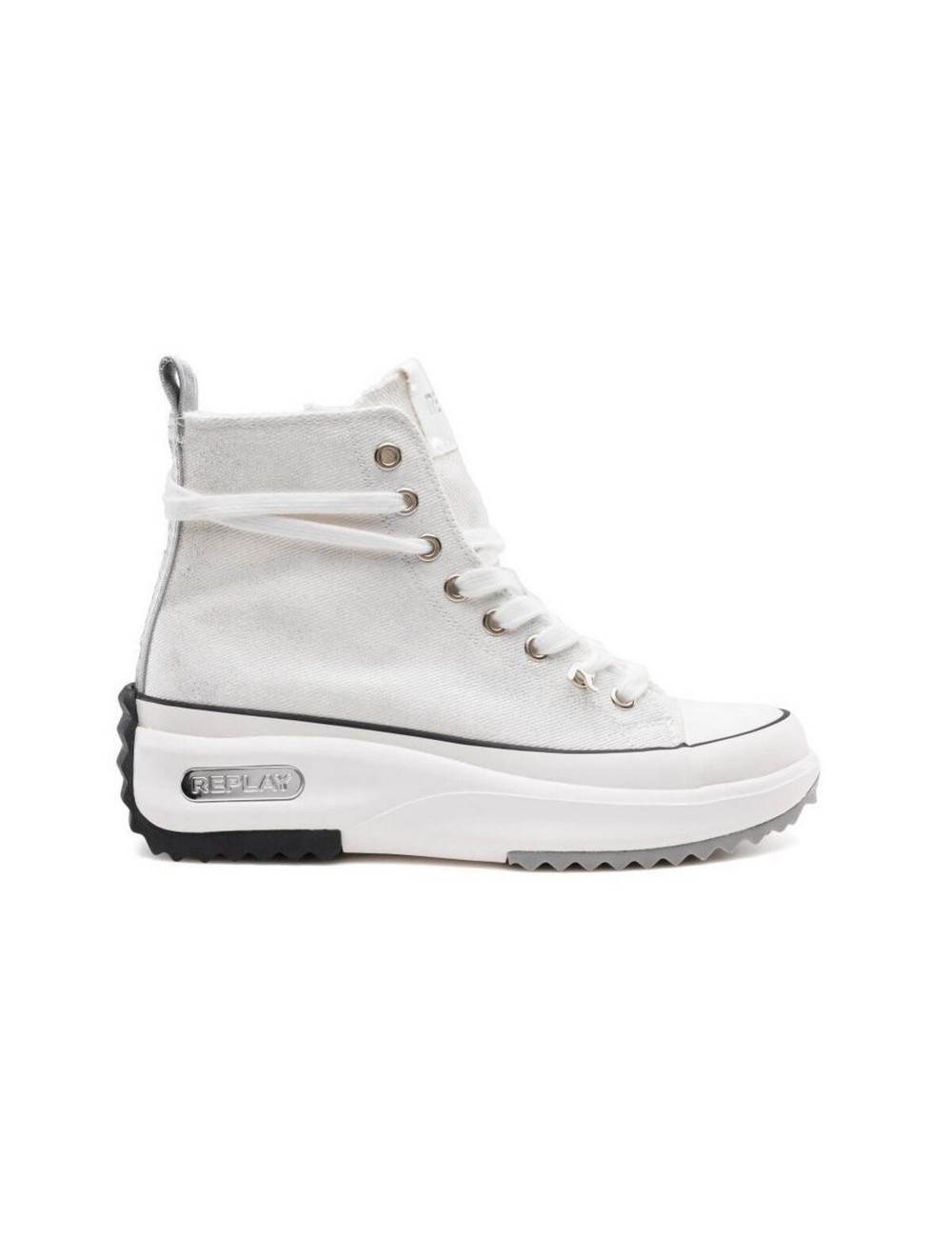 SNEAKERS MUJER REPLAY AQUA CLEAN WHITE SILVER