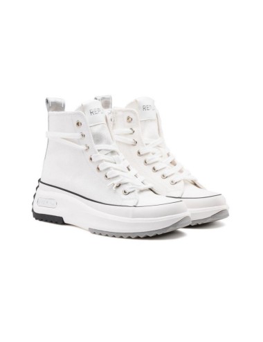 SNEAKERS MUJER REPLAY AQUA CLEAN WHITE SILVER