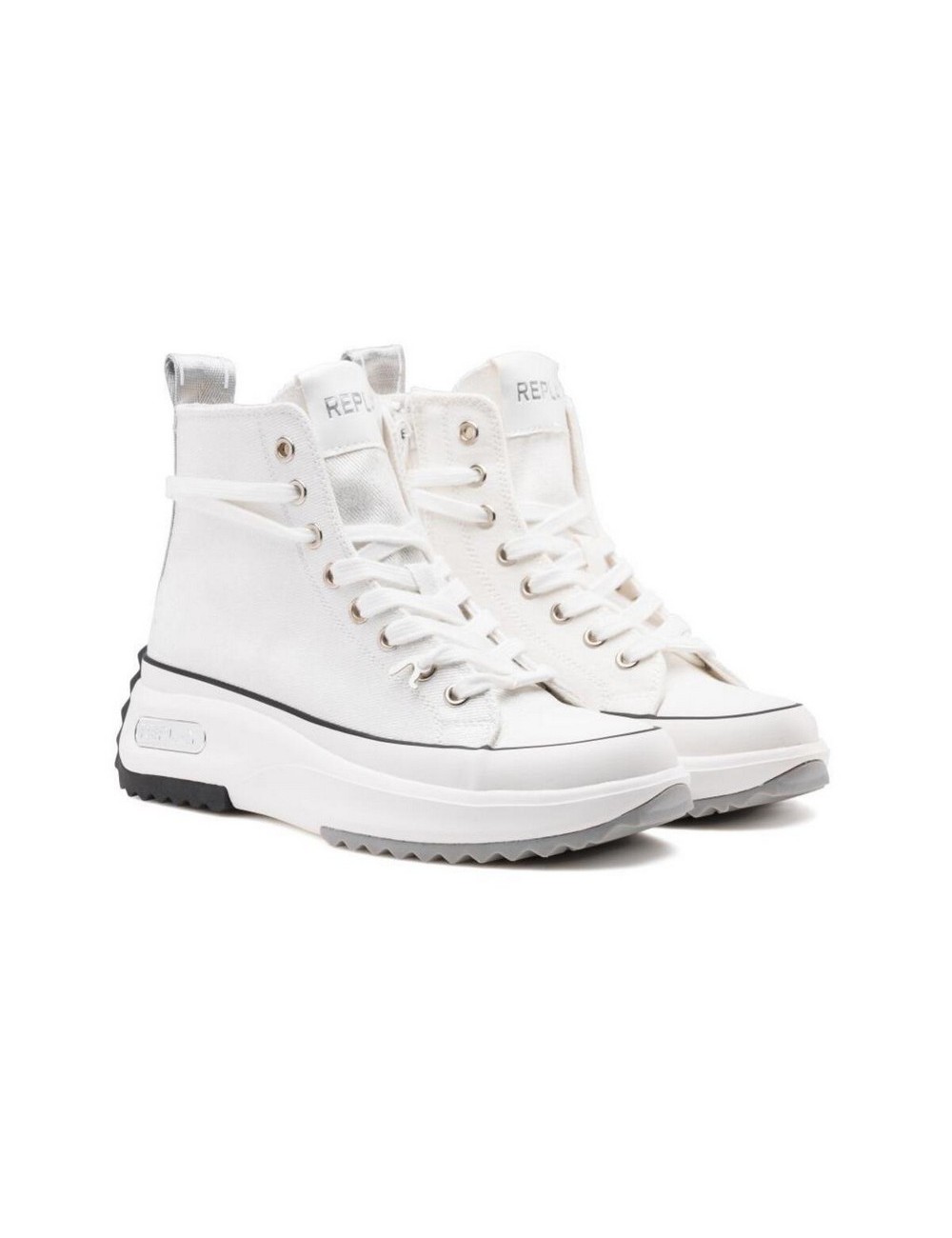 SNEAKERS MUJER REPLAY AQUA CLEAN WHITE SILVER