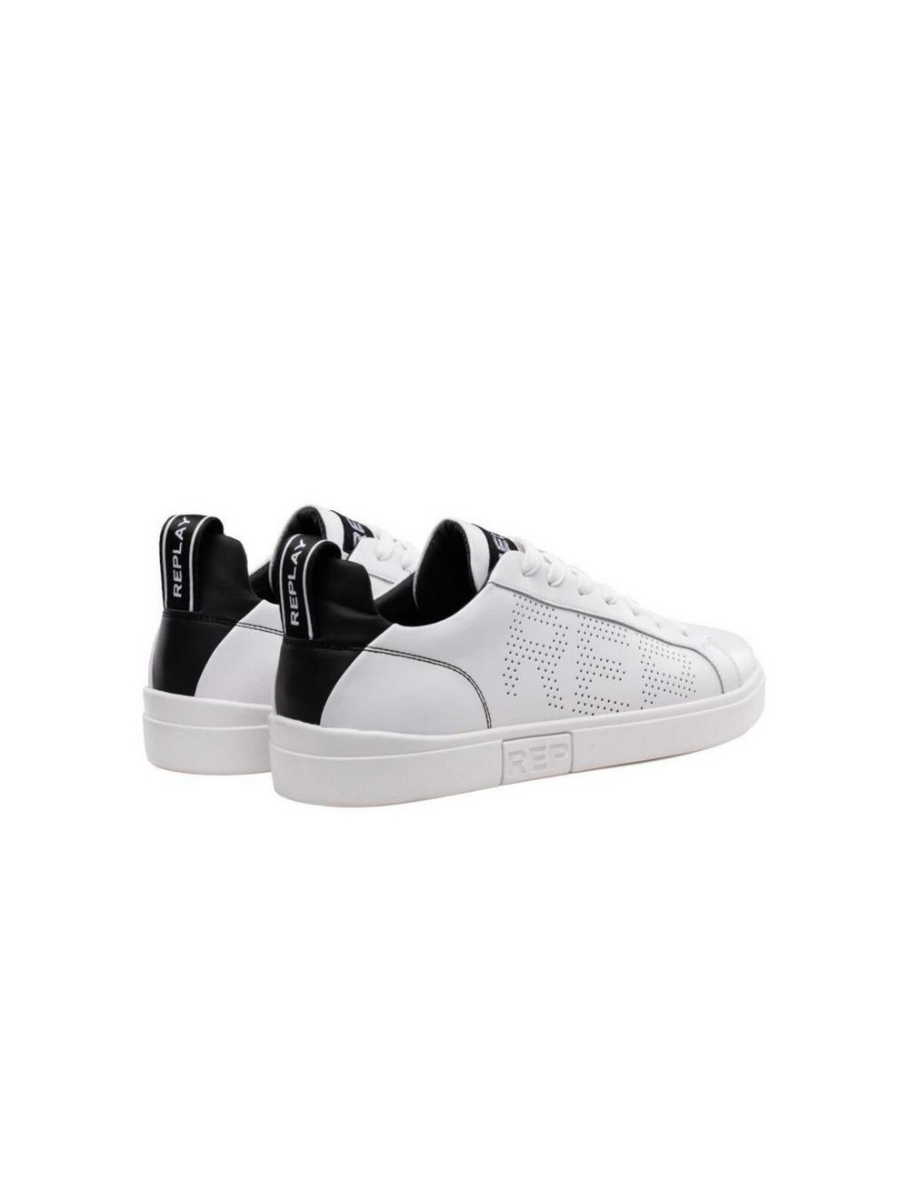 MEN'S SNEAKERS REPLAY POLARIS PERF WHITE BLACK