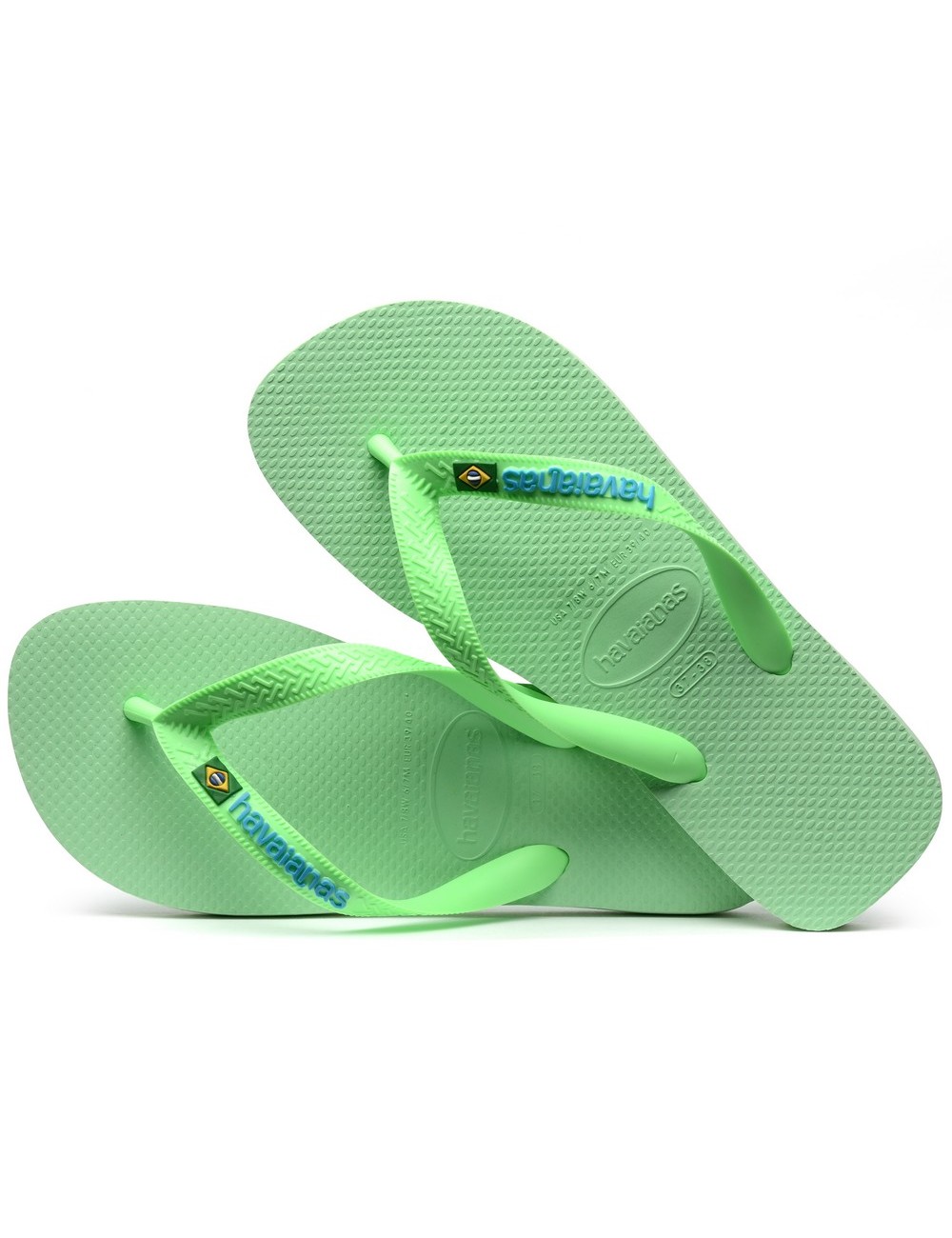 FLIP FLOPS HAVAIANAS BRASIL LOGO GREEN GARDEN