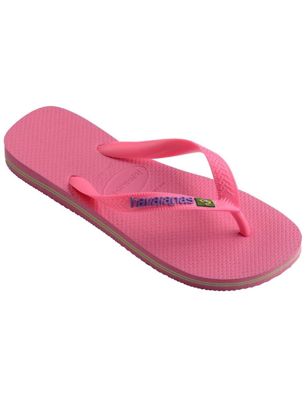 CHANCLAS HAVAIANAS BRASIL LOGO CRYSTAL ROSE