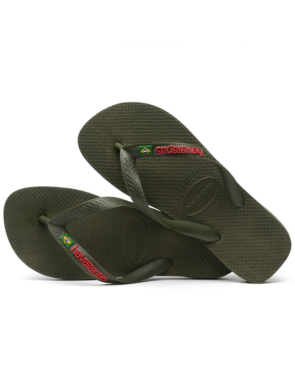 CHANCLAS HAVAIANAS BRASIL LOGO GREEN