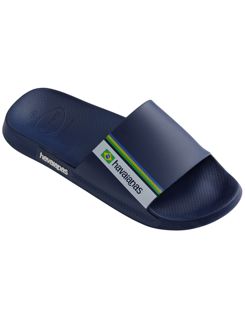 HAVAIANAS SLIDE BRASIL NAVY BLUE FLIP FLOPS