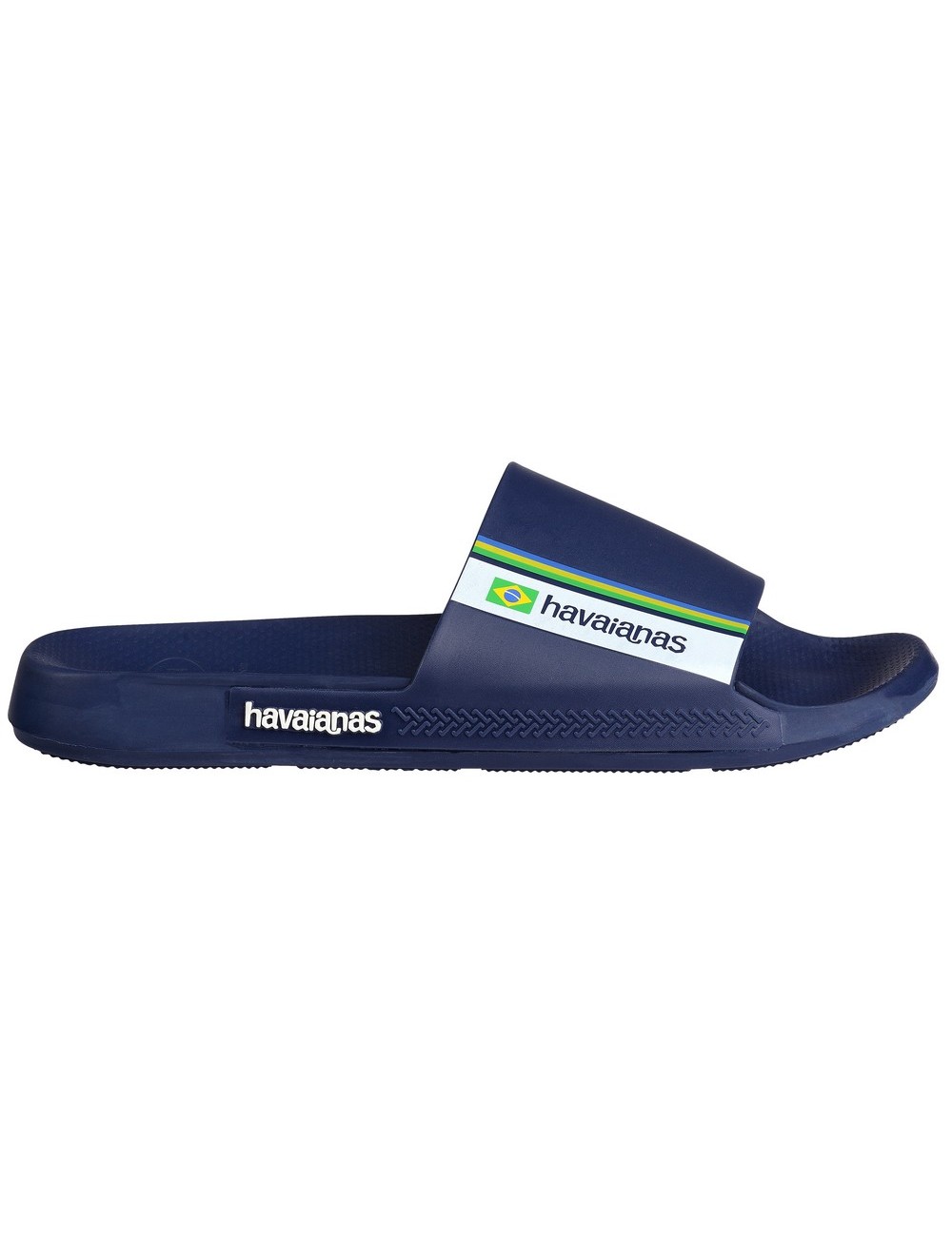 HAVAIANAS SLIDE BRASIL NAVY BLUE FLIP FLOPS