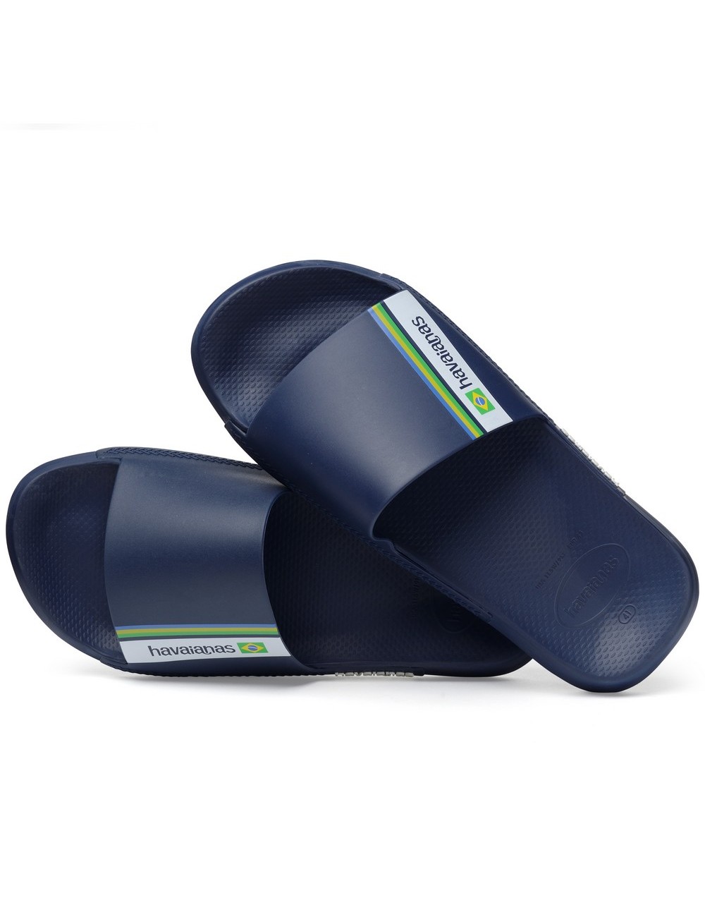 HAVAIANAS SLIDE BRASIL NAVY BLUE FLIP FLOPS