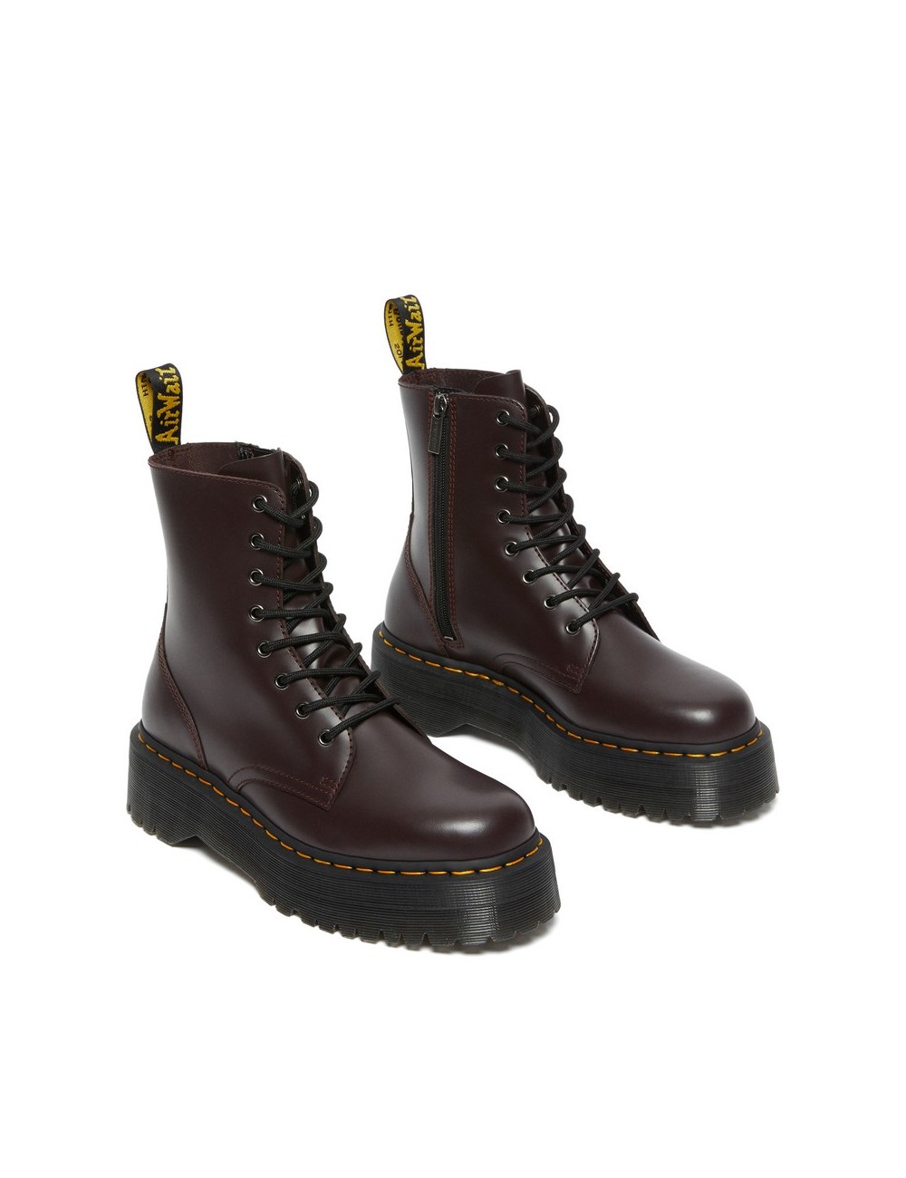 BOTAS UNISEX DR MARTENS JADON BURGUNDY SMOOTH