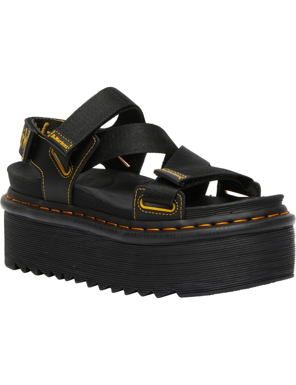 Sandale Dr Martens Kimber Black Webbing Hydro piele