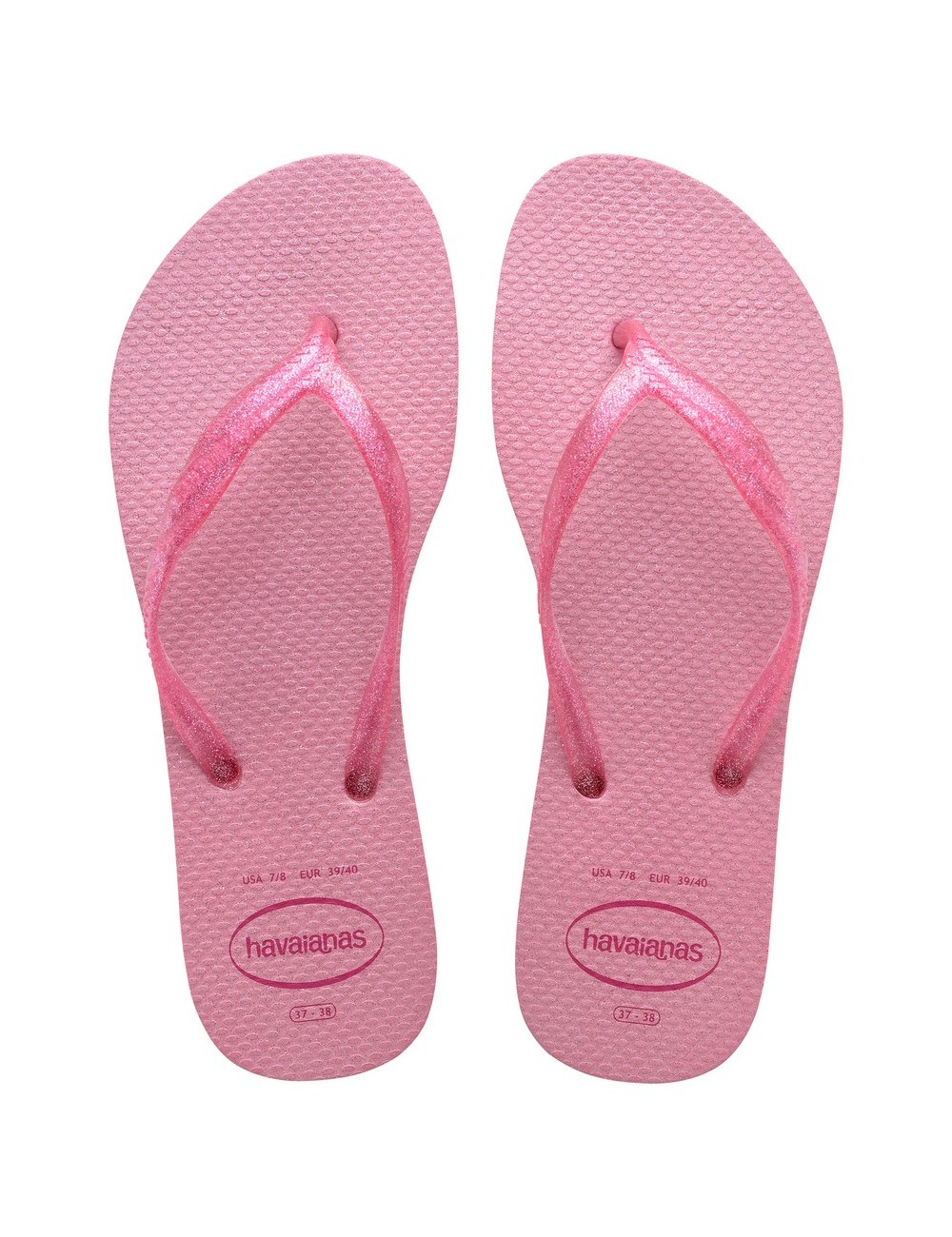 HAVAIANAS FANTASIA GLOSS CRYSTAL ROSE FLIP-FLOPS