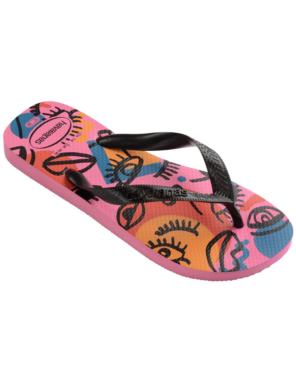 HAVAIANAS TOP COOL CRYSTAL ROSE FLIP FLOPS