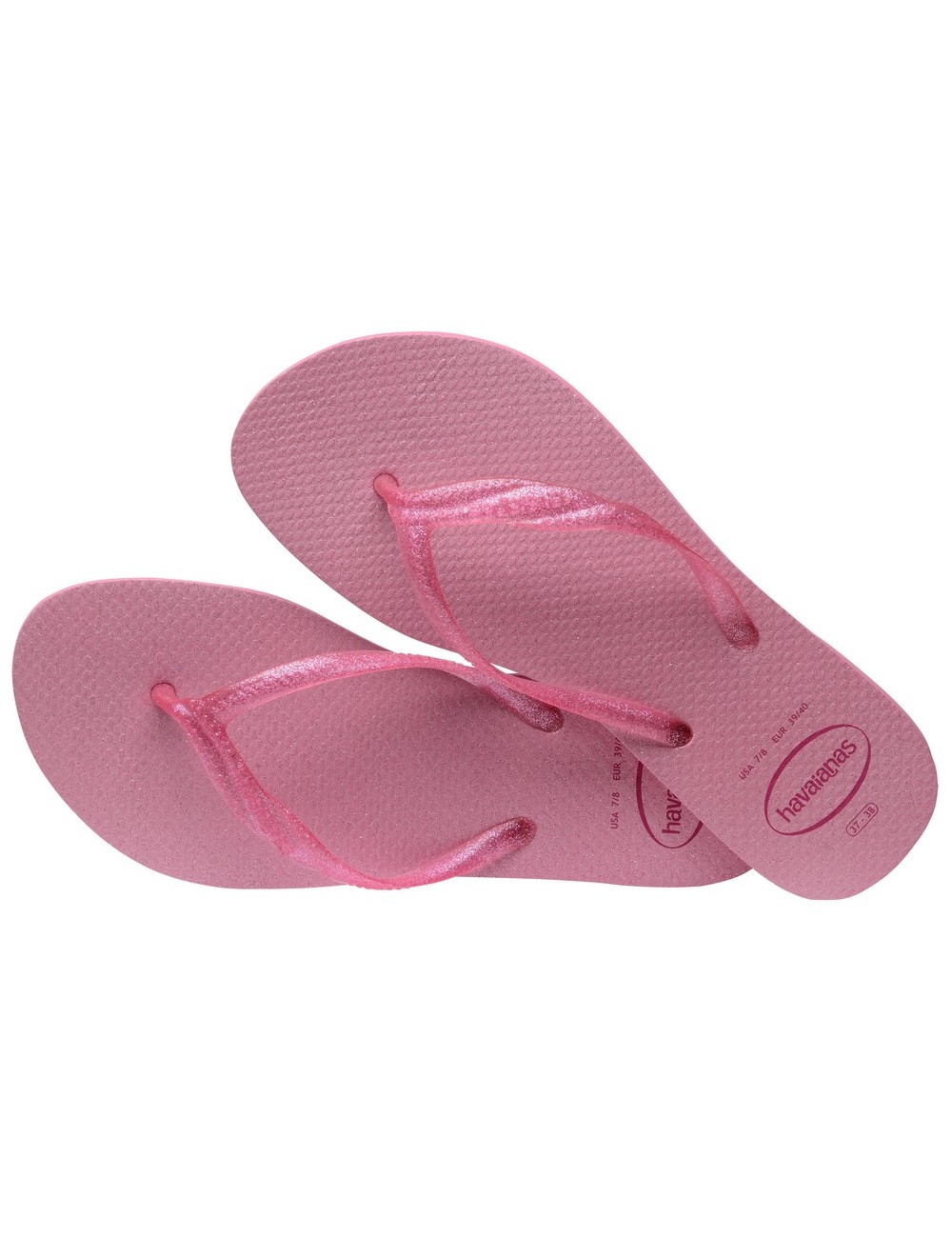 HAVAIANAS FANTASIA GLOSS CRYSTAL ROSE FLIP-FLOPS