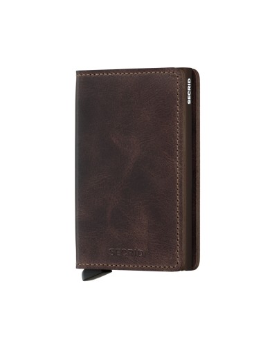 Portofoliu de ciocolata vintage slimwallet