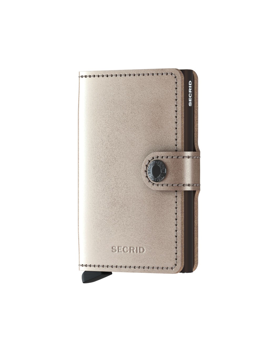 Secrid MiniWallet Metallic Champagne-Brown