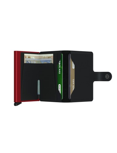 Secrid Miniwalet Matte crna in rdeca denarnica