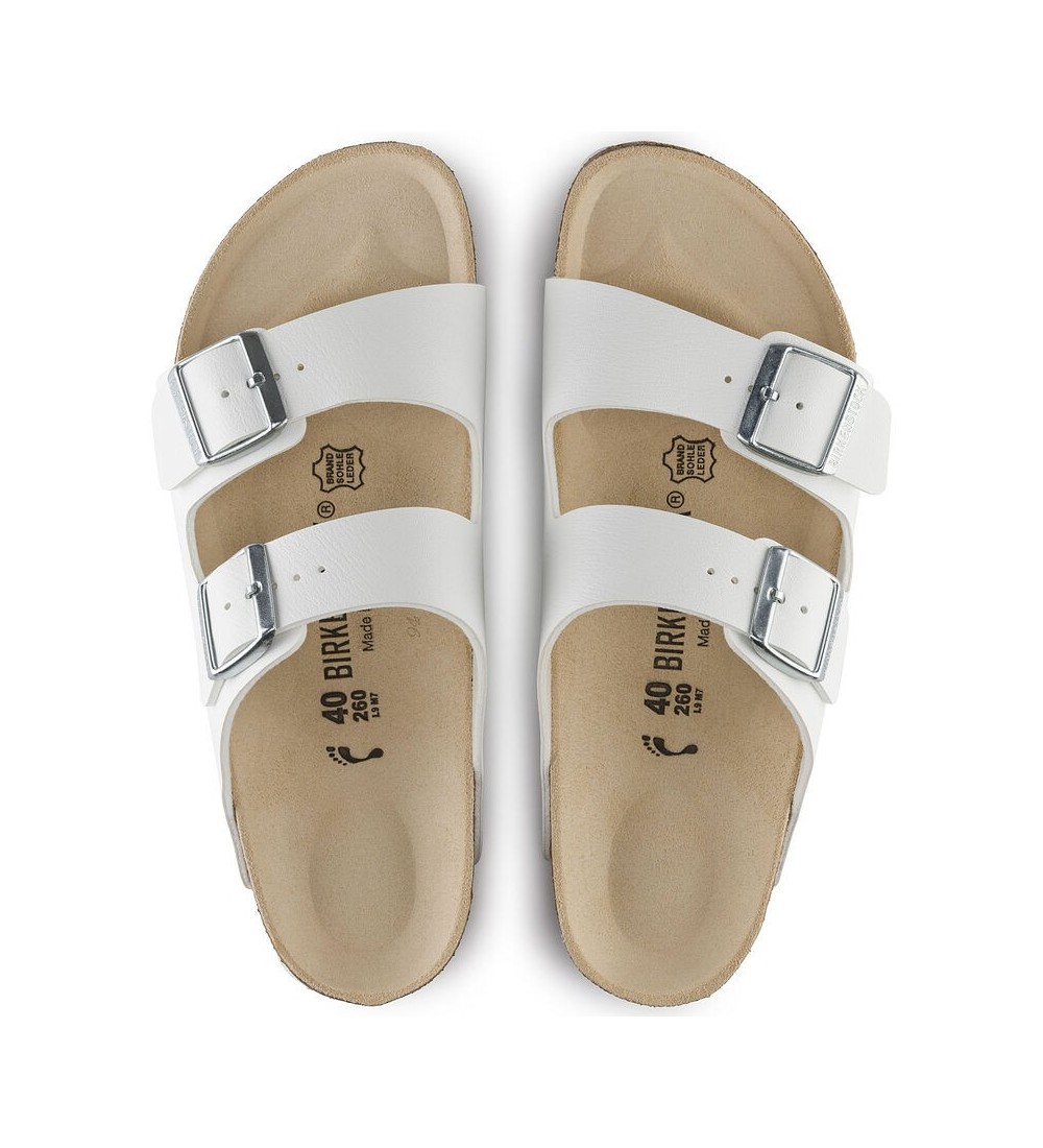 BIRKENSTOCK ARIZONA BF WHITE REGULAR SANDALS