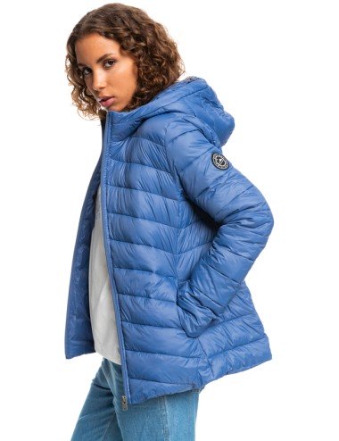 Roxy Coast Road kapucnis kék kabát