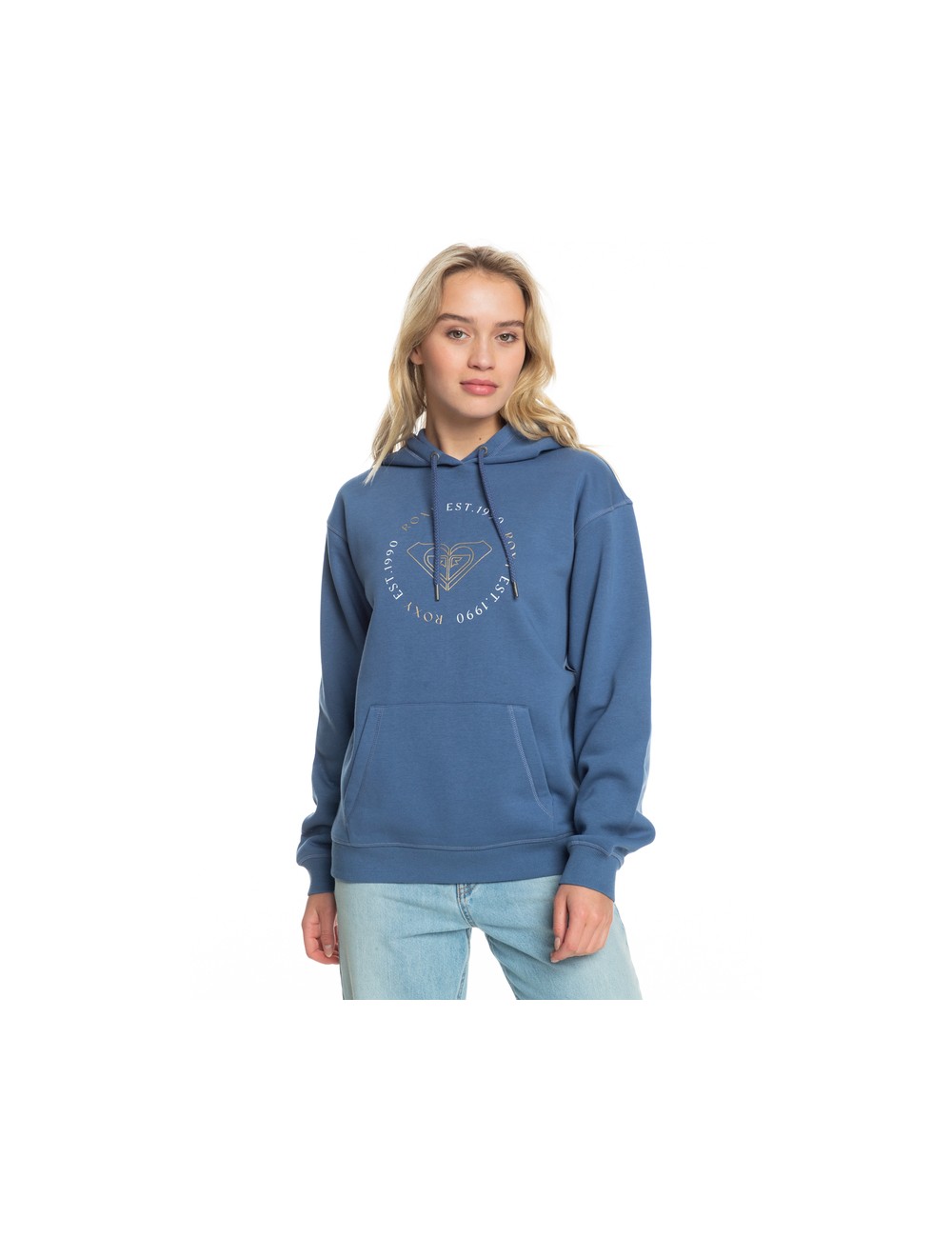 Roxy Surf Stoked Hoodie Hanorac periat la albastru