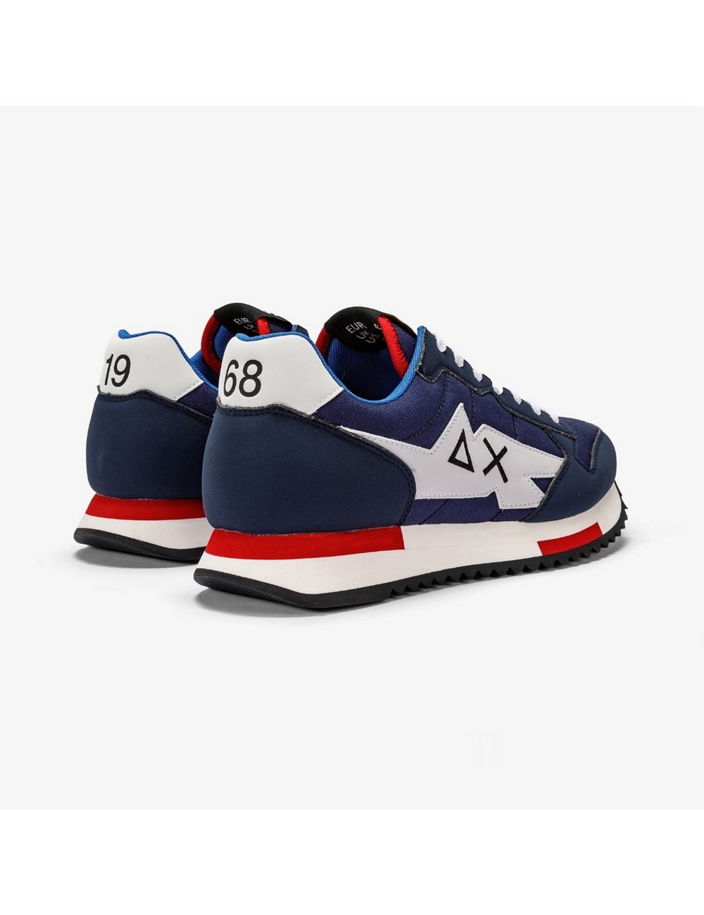 SUN68 NIKI SOLID NAVY BLUE SNEAKERS