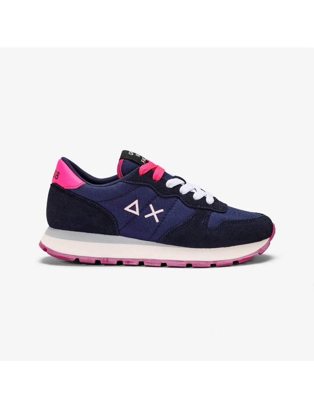 SUN68 ALLY NYLON SOLID NAVY BLUE SNEAKERS