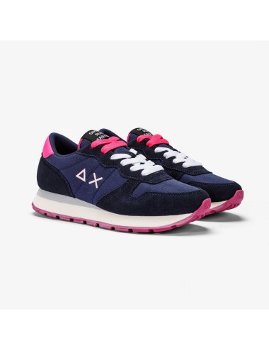 SUN68 ALLY NYLON SOLID NAVY BLUE SNEAKERS