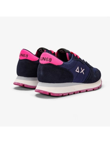 SUN68 ALLY NYLON SOLID NAVY BLUE SNEAKERS