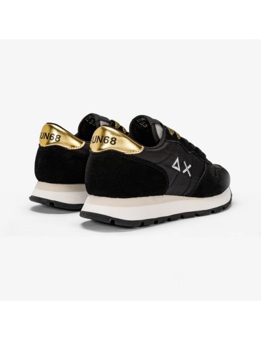 SUN68 ALLY GOLD BLACK SNEAKERS