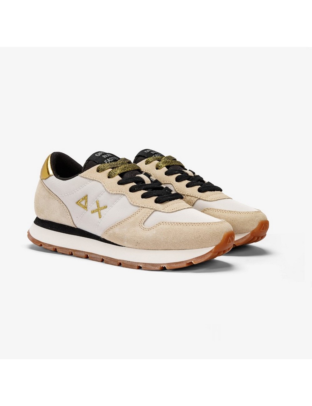 SNEAKERS SUN68 ALLY GOLD BLANCO PANA