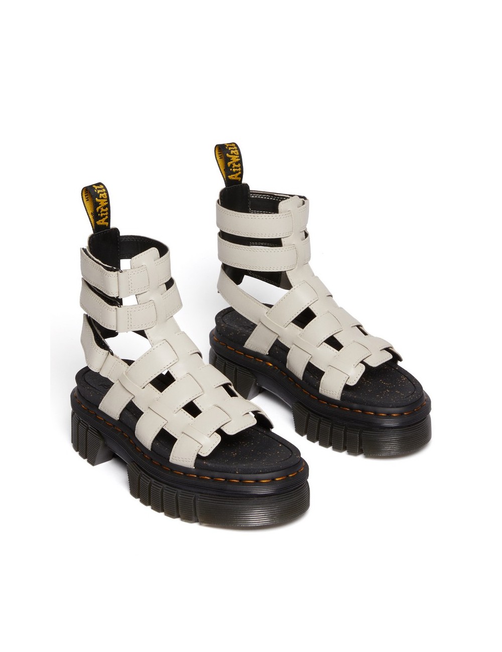 Sandale dr. Martens ricki gladiator cobblestone siva nappa lux