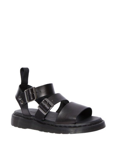 DR MARTENS GRYPHON BLACK BRANDO SANDALS