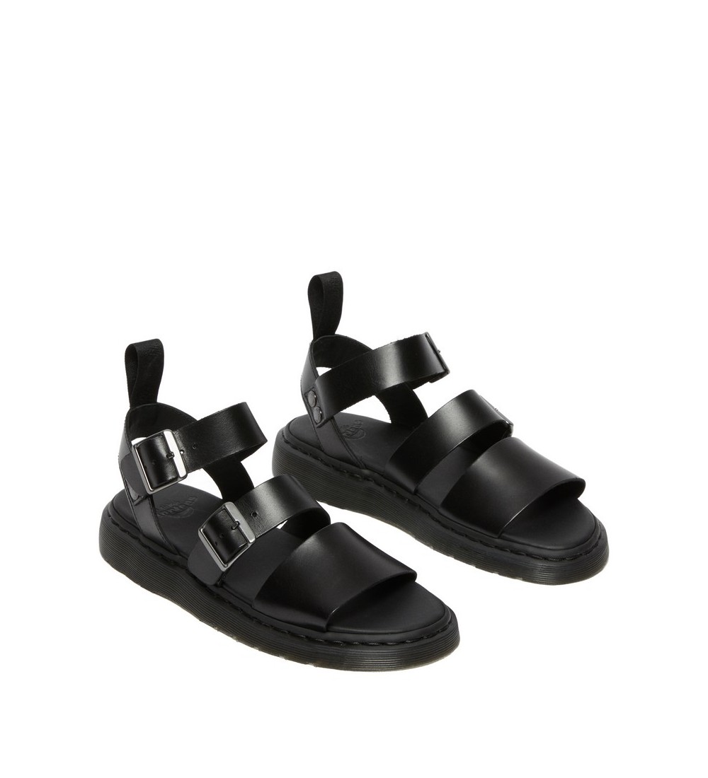 DR MARTENS GRYPHON BLACK BRANDO SANDALS