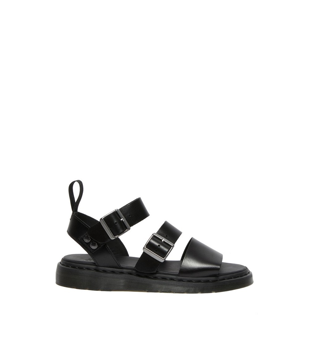 DR MARTENS GRYPHON BLACK BRANDO SANDALS