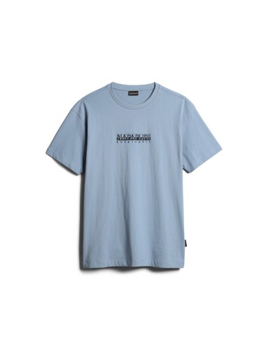 Napapijri S-Box SS 3 kék elhalványult póló