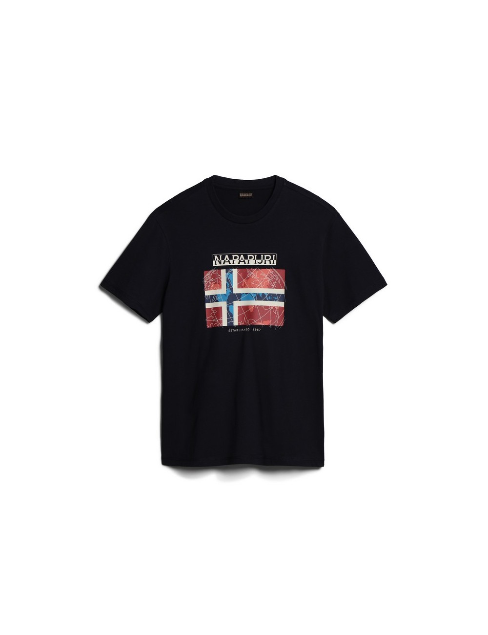 NAPAPIJRI S-GUIRO BLU MARINE T-SHIRT