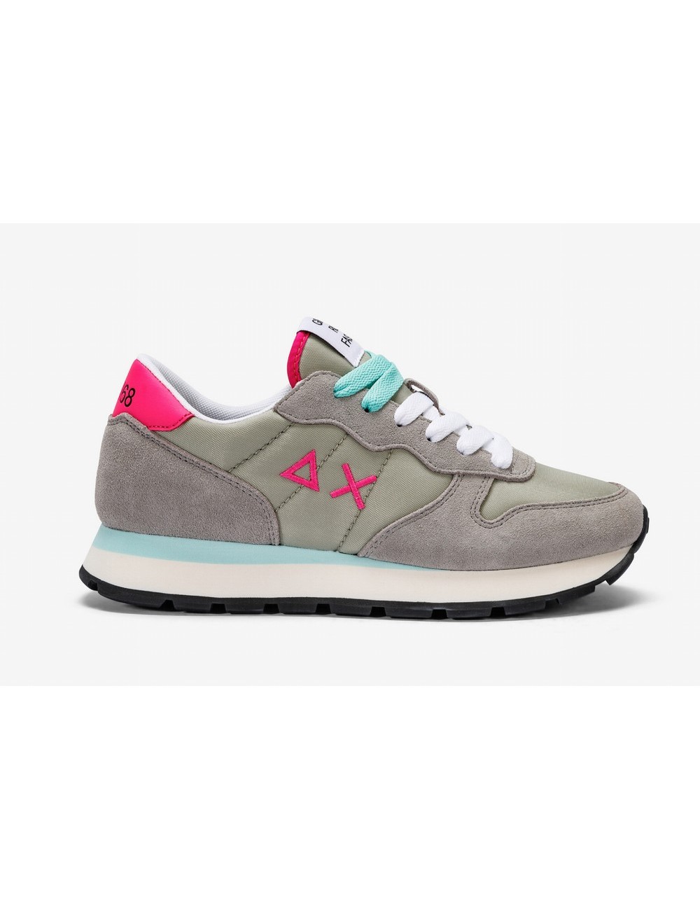 SNEAKERS ALLY SOLID NYLON GRIGIO CHIARO