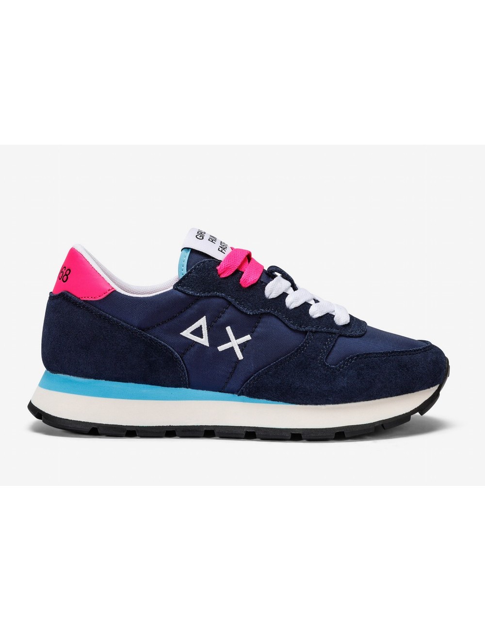 SNEAKERS ALLY SOLID NYLON NAVY BLUE