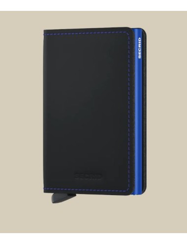 Secrid Slimwallet Matte crno -modro portfelj