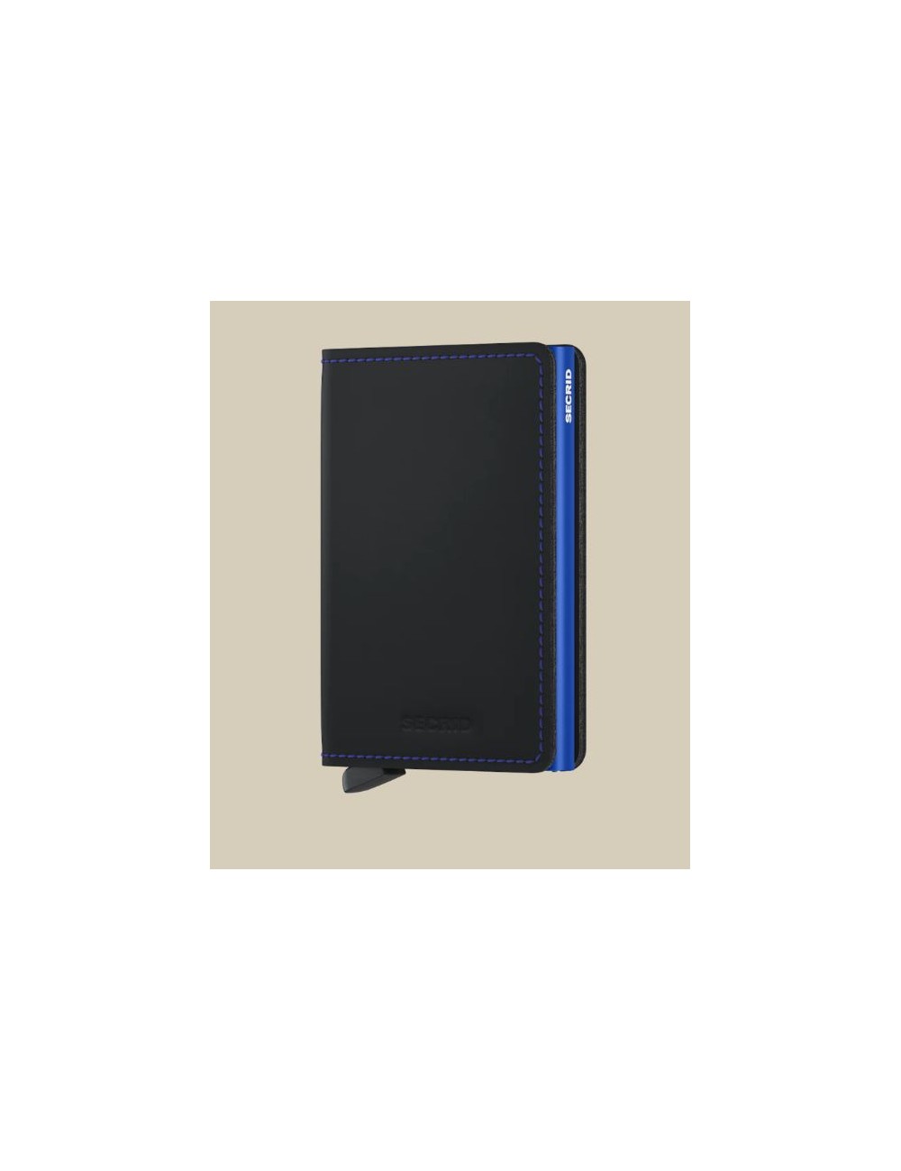 Secrid Slimwallet Matte Black & Blue Portfolio