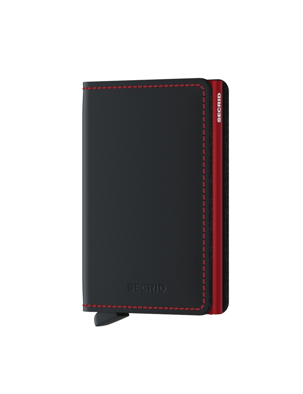 Slimwallet Matte Portofoliu negru ?i ro?u