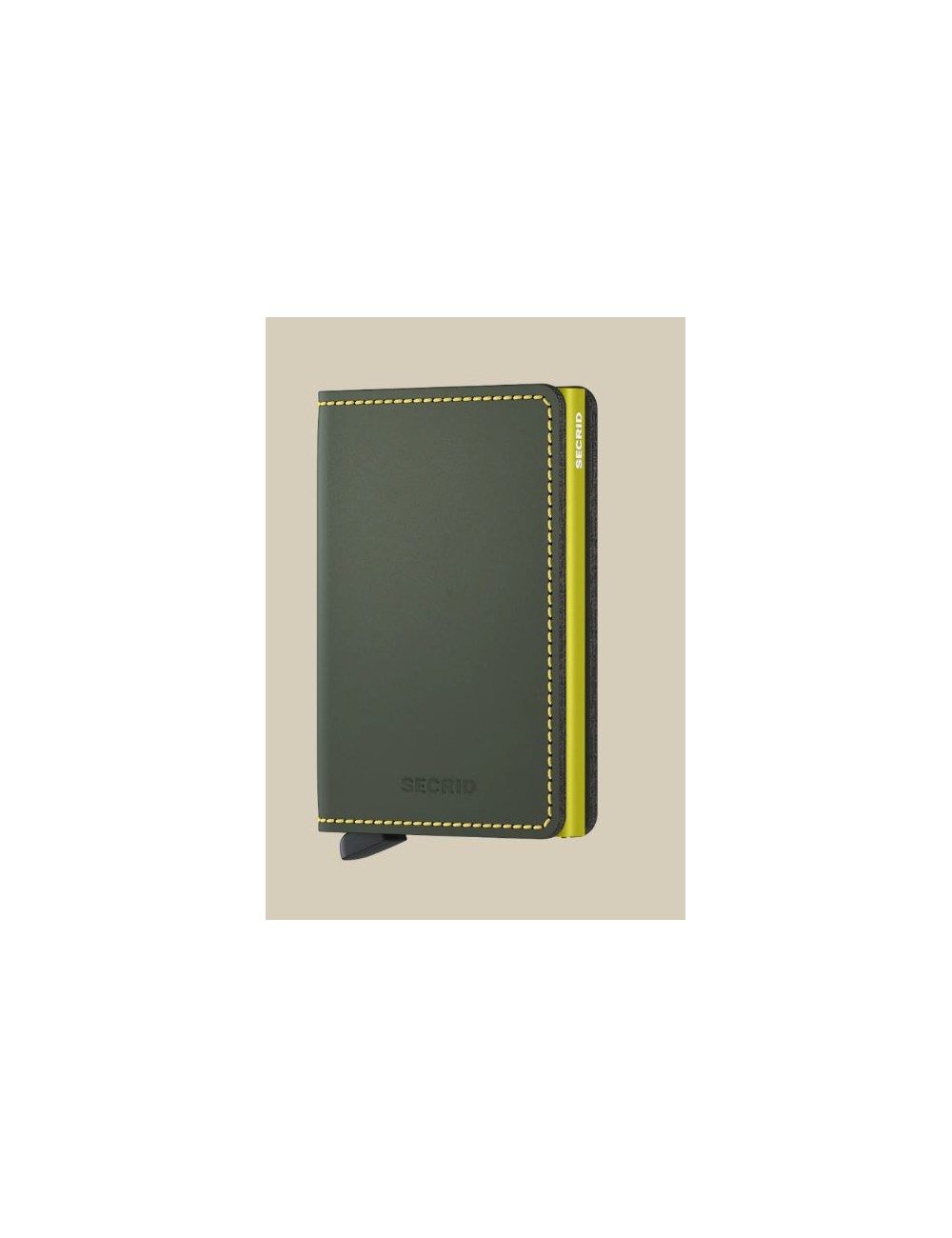 Portfólió -titkos Slimwallet Matte Green & Lime