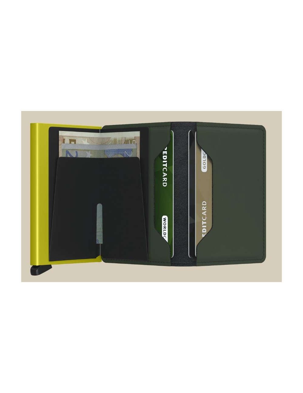 SECRID SLIMWALLET MATTE GREEN & LIME