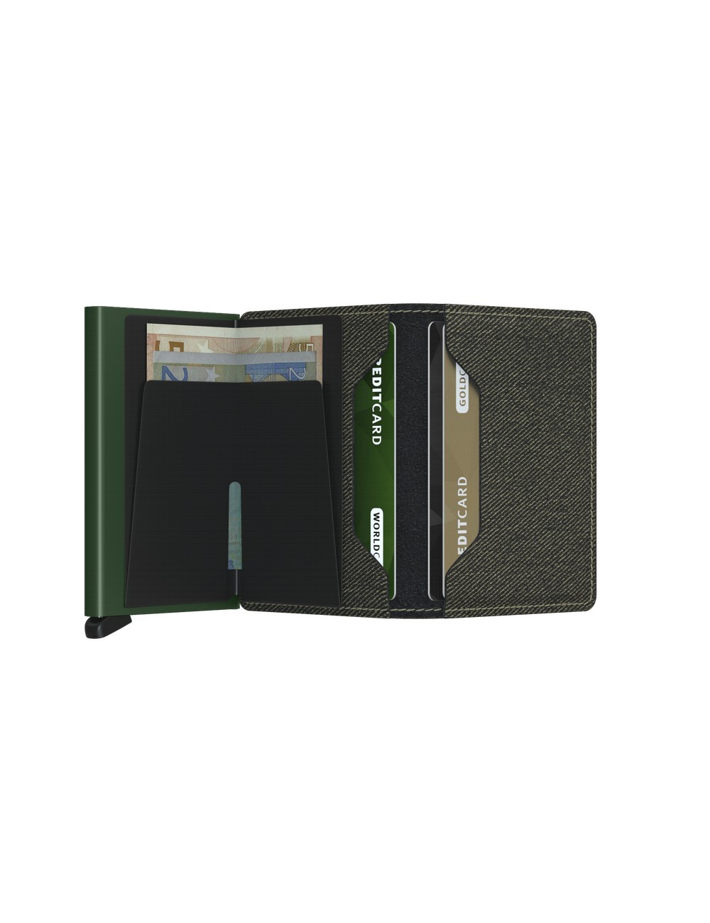 Slimwallet Twist Green Portfelj