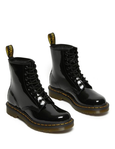           BOTAS DR. MARTENS 1460 W BLACK PATENT LAMPER MUJER
        