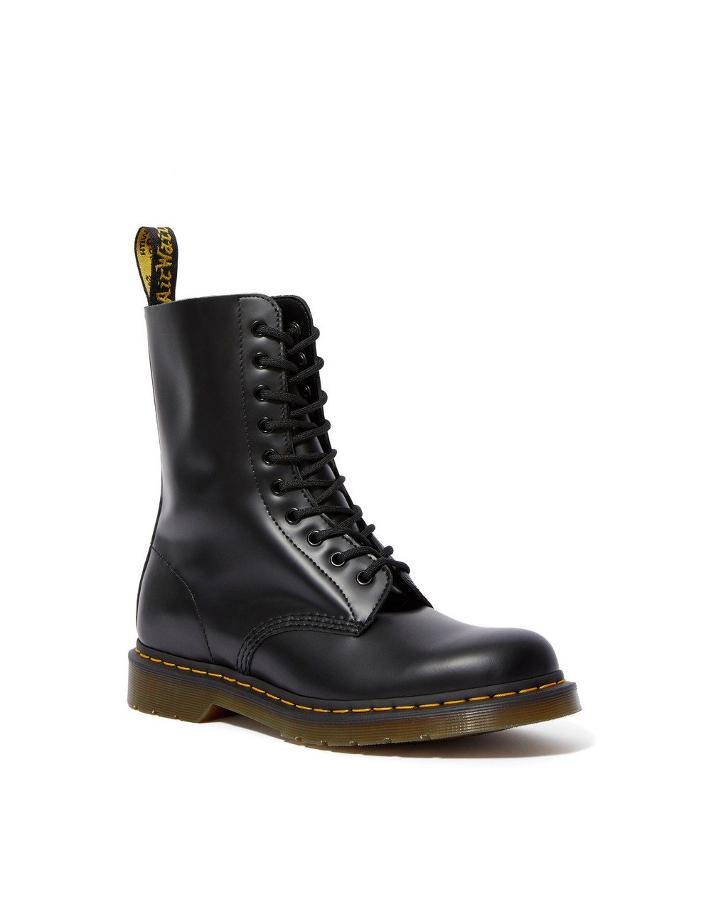 DR MARTENS 1490 SMOOTH LEATHER HIGH LACE UP BOOTS