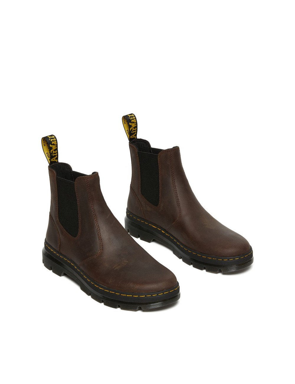 DR. MARTENS EMBURY DARK BROWN CRAZY HORSE BOOTS