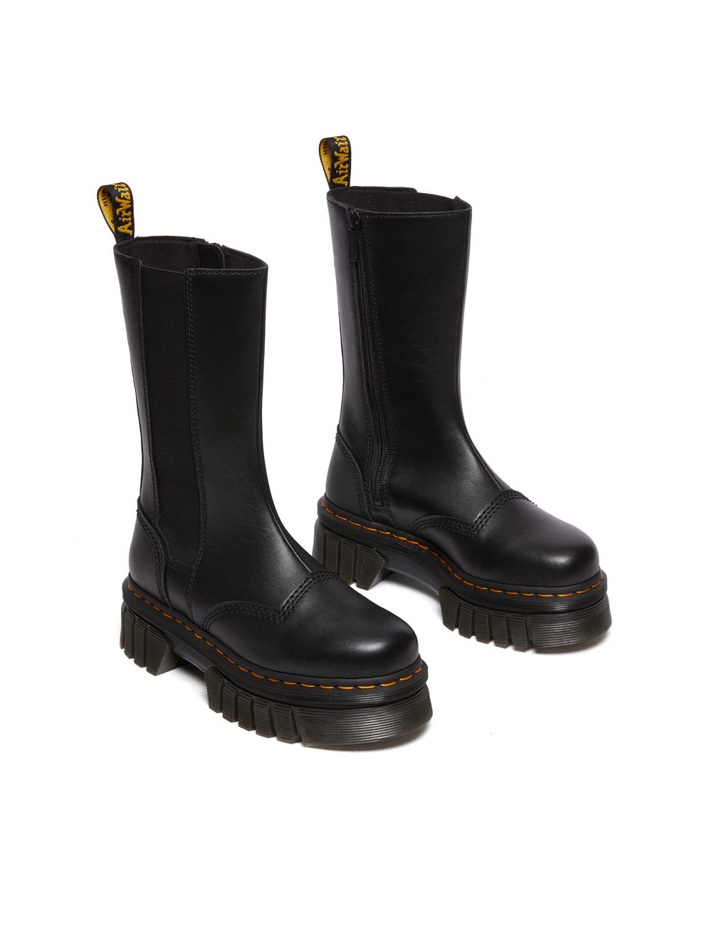 BOTAS DR. MARTENS AUDRICK CHELSEA TALL BLACK NAPPA LUX MUJER