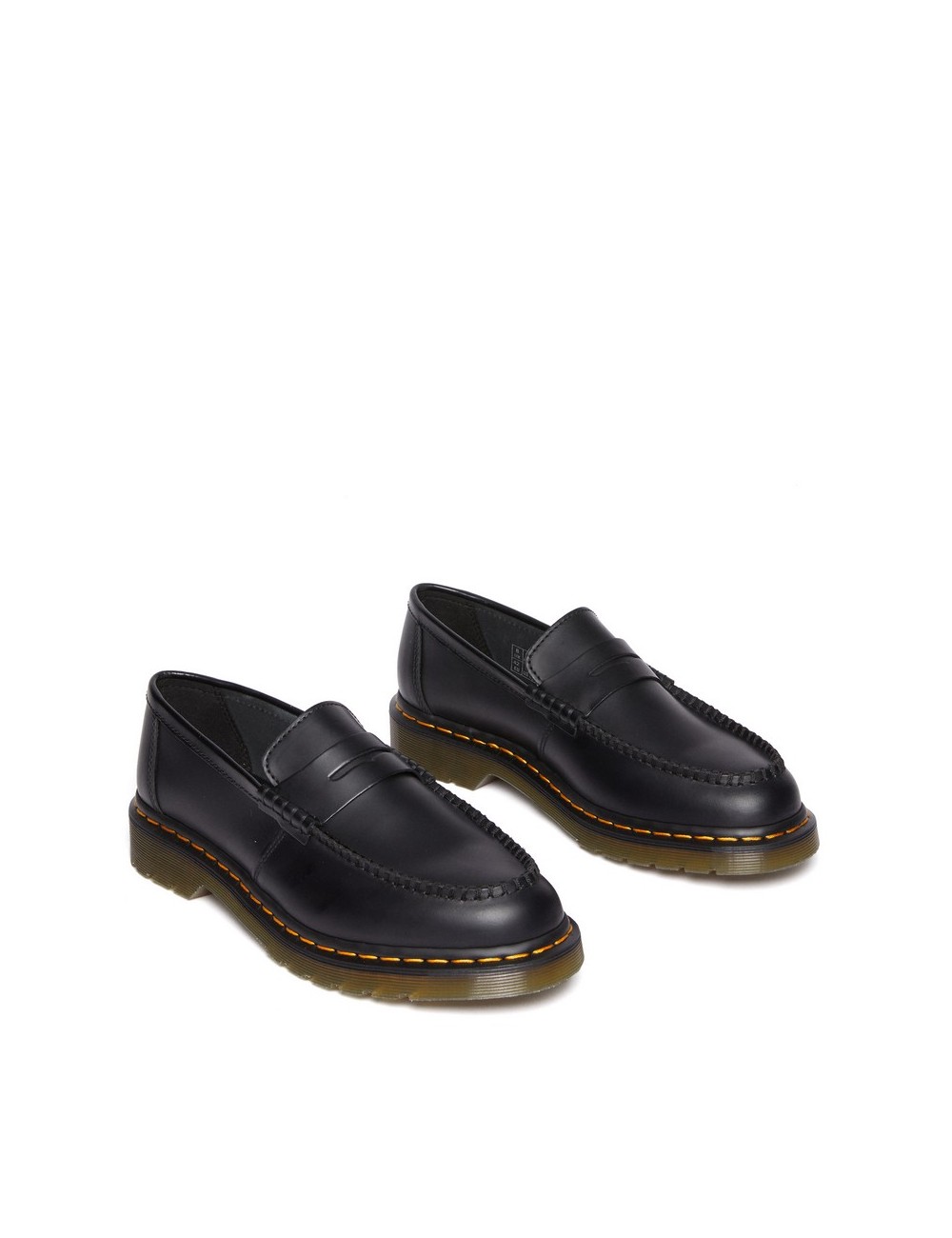 DR. MARTENS PENTON BLACK SMOOTH LOAFERS