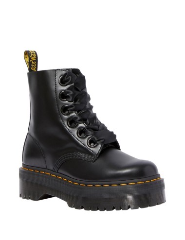 DR MARTENS MOLLY BLACK BUTTERO BOOTS
