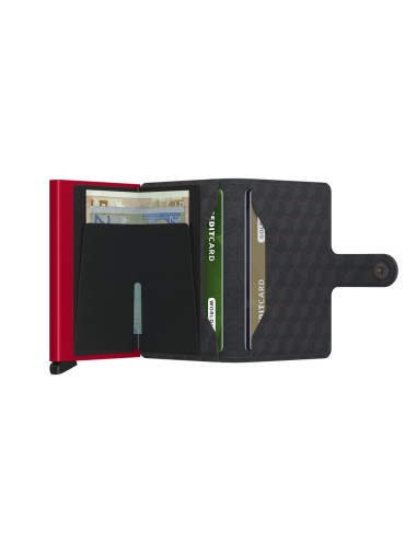 Portofoliu optic de slimwallet-ro?u-ro?u negru