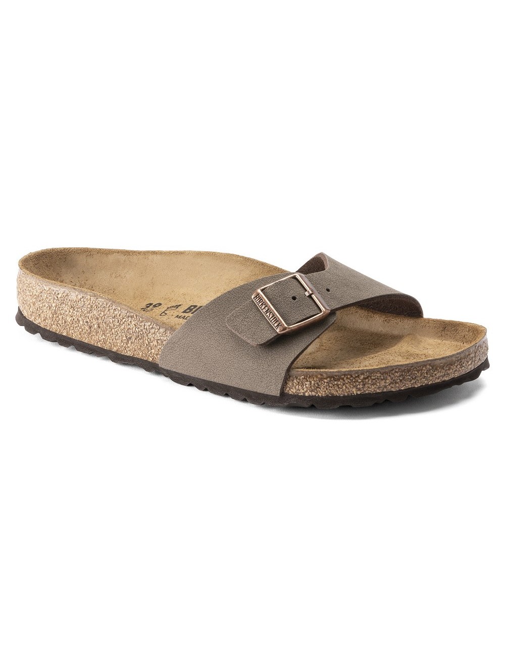 Birkestock Madrid Birko-Flor Nubuck Mocha Sandale înguste